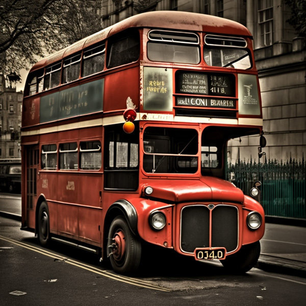 london bus midjourney