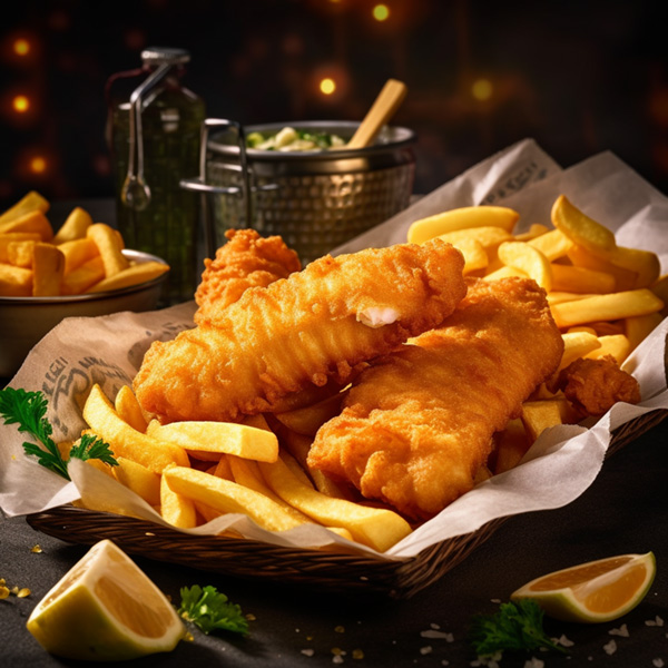 Perfect fish and chips