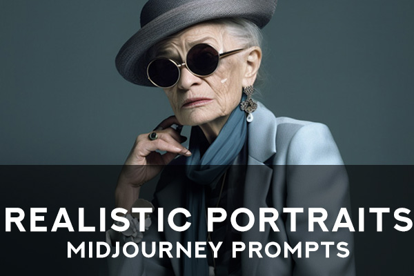 Realistic portraits Midjourney prompts